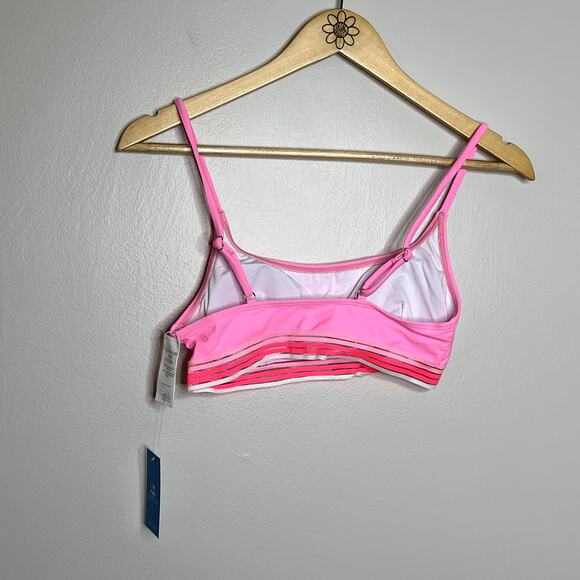 Cupshe Hot Pink Scoop Bralette High Rise Bikini - Picture 7 of 10